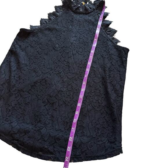 Maurices Love Lace Lined Halter Top Women's Sz XS Black Witchy Whimsigoth Goth - Picture 8 of 12
